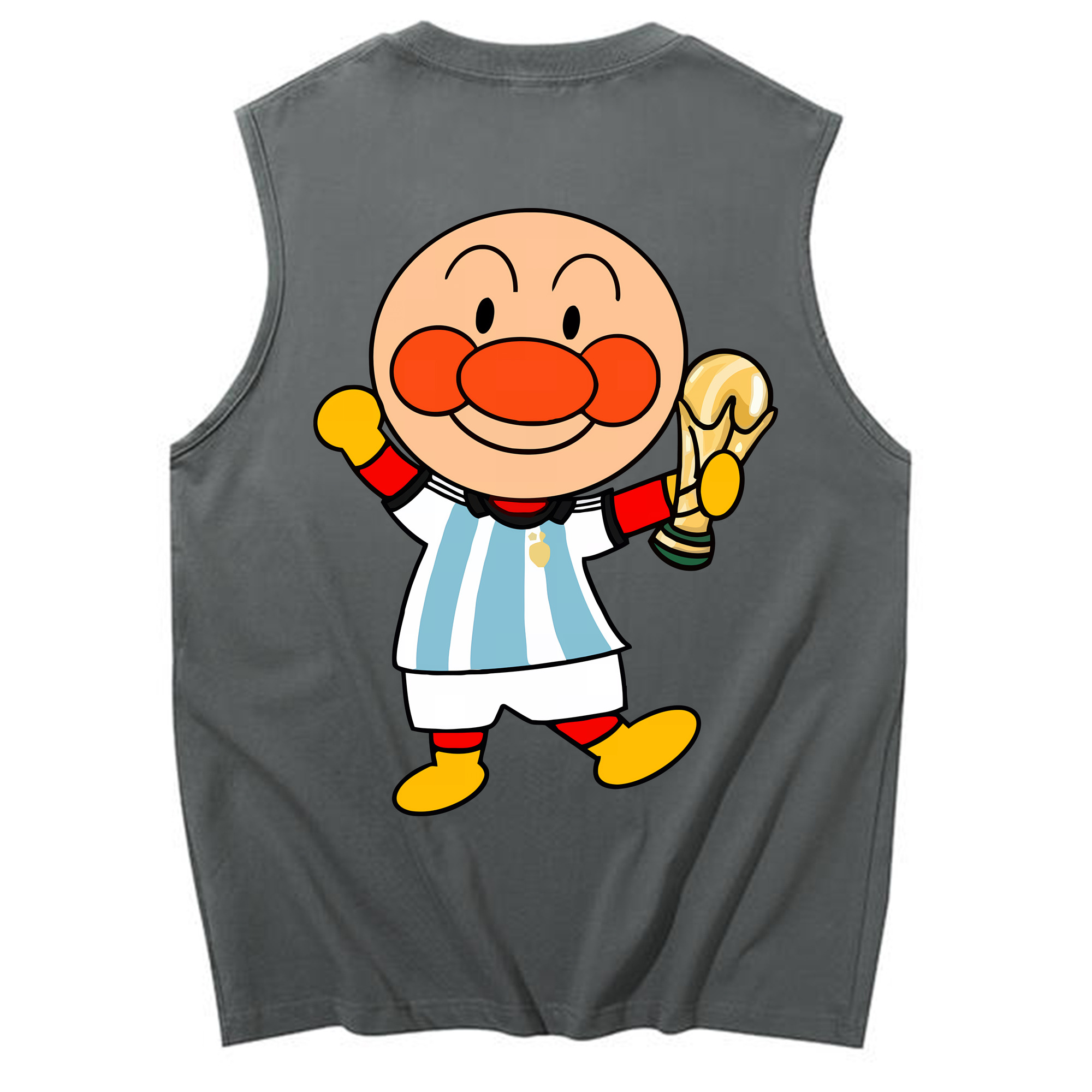 （画像用） アンパンマン Anpanman コットン100％タンクトップ（背面プリント）